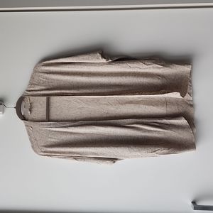 Kookai Neutral Taupe Open-Front Knit Shrug